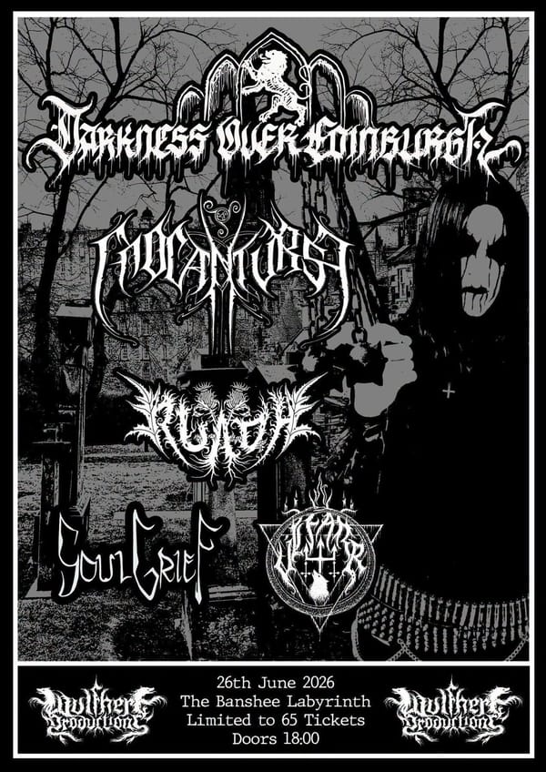 Live Review: Darkness Over Edinburgh (June 2026)